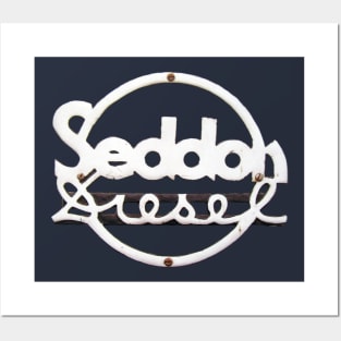 Vintage Seddon diesel truck logo Posters and Art